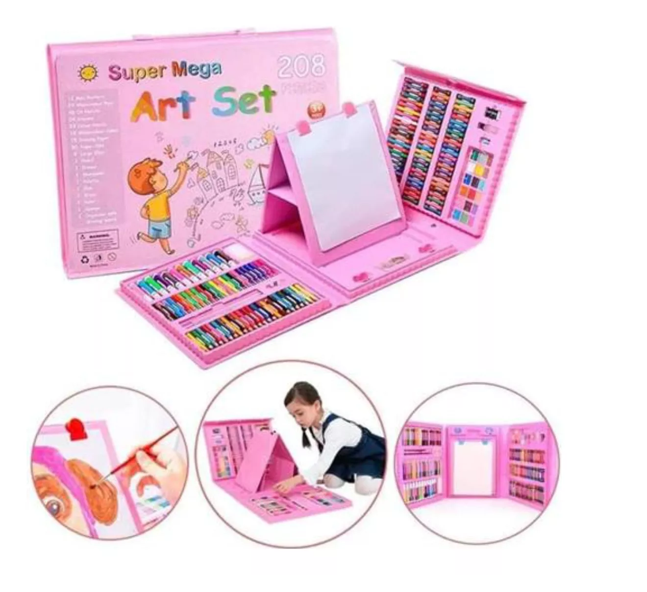 Set De Arte Maleta Para Niños 208 Piezas