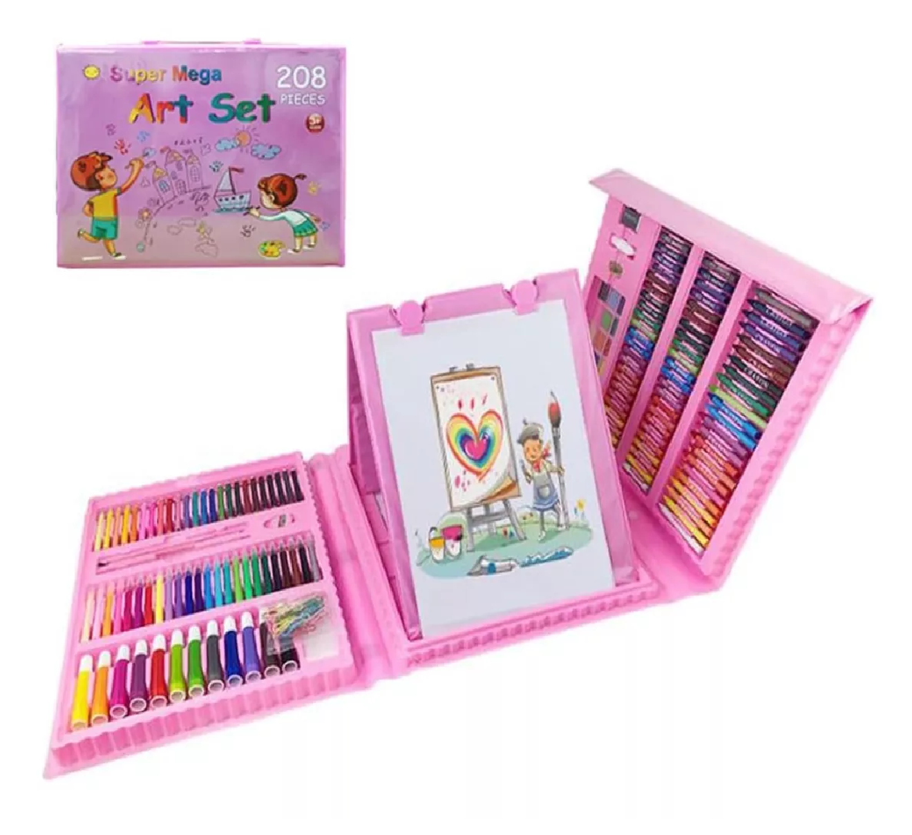 Set De Arte Maleta Para Niños 208 Piezas