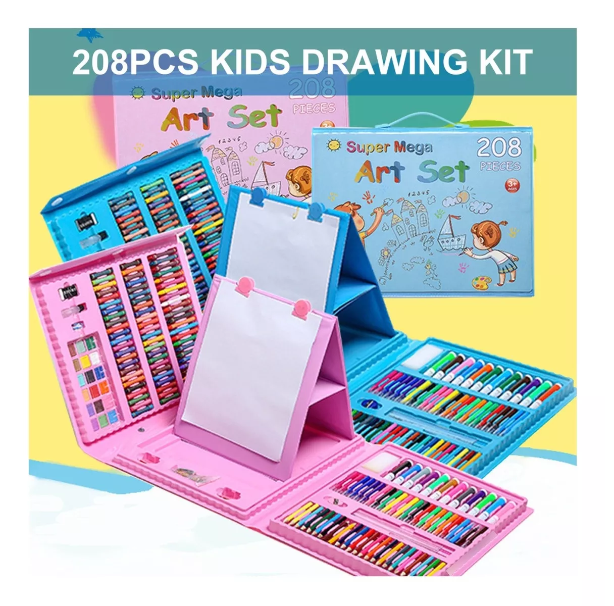 Set De Arte Maleta Para Niños 208 Piezas